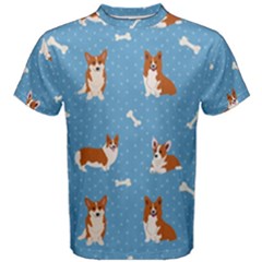 Cute Corgi Dogs Men s Cotton Tee by SychEva