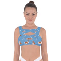 Cute Corgi Dogs Bandaged Up Bikini Top by SychEva