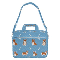 Cute Corgi Dogs Macbook Pro Shoulder Laptop Bag  by SychEva