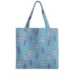 Dalmatians Are Cute Dogs Zipper Grocery Tote Bag by SychEva