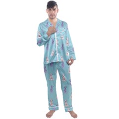 Dalmatians Are Cute Dogs Men s Long Sleeve Satin Pajamas Set by SychEva