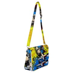 Blue Bird-1-4 Shoulder Bag With Back Zipper by bestdesignintheworld