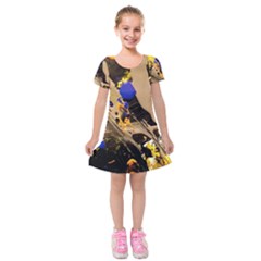 Before The Easter-1-5 Kids  Short Sleeve Velvet Dress by bestdesignintheworld