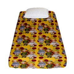 Dindollyellow Fitted Sheet (single Size) by snowwhitegirl