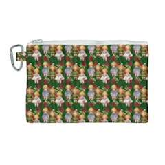 Dindollygreen Canvas Cosmetic Bag (large) by snowwhitegirl