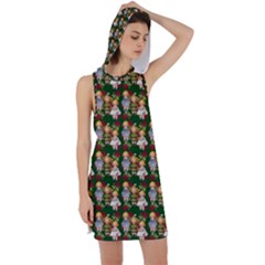 Dindollygreen Racer Back Hoodie Dress