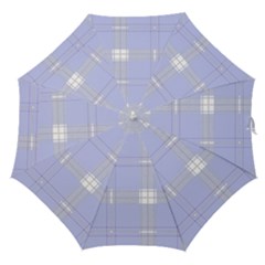 Lighblu Plaid Straight Umbrellas by snowwhitegirl