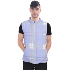 Lighblu Plaid Men s Puffer Vest by snowwhitegirl