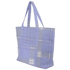 Lighblu Plaid Zip Up Canvas Bag by snowwhitegirl