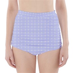 Lighblu Plaid Small High-waisted Bikini Bottoms