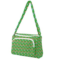 Girl Green Front Pocket Crossbody Bag by snowwhitegirl