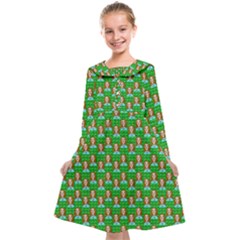 Girl Green Kids  Midi Sailor Dress