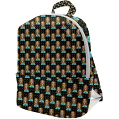 Girl Black Zip Up Backpack