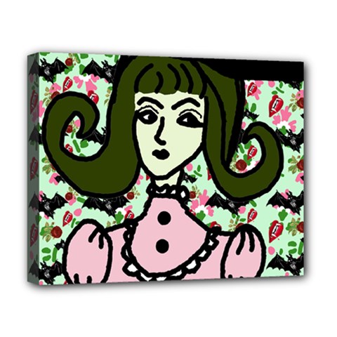 Wicked Witch Wall Deluxe Canvas 20  X 16  (stretched) by snowwhitegirl