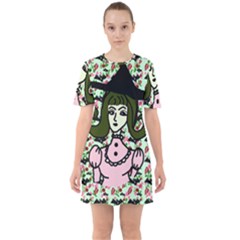 Wicked Witch Wall Sixties Short Sleeve Mini Dress