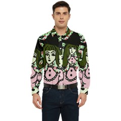 Wicked Witch Wall Men s Long Sleeve Pocket Shirt 