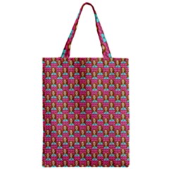 Girl Pink Zipper Classic Tote Bag by snowwhitegirl