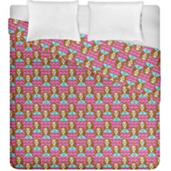 Girl Pink Duvet Cover Double Side (King Size)