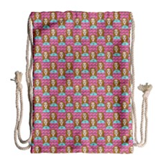 Girl Pink Drawstring Bag (Large)