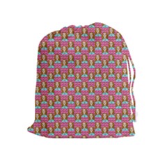 Girl Pink Drawstring Pouch (XL)