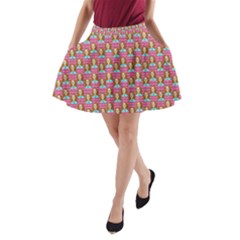 Girl Pink A-Line Pocket Skirt