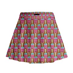 Girl Pink Mini Flare Skirt