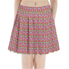 Girl Pink Pleated Mini Skirt