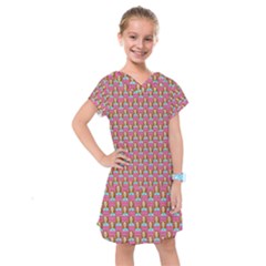 Girl Pink Kids  Drop Waist Dress