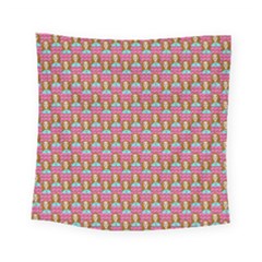 Girl Pink Square Tapestry (Small)