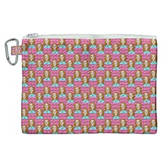 Girl Pink Canvas Cosmetic Bag (XL)