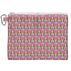 Girl Pink Canvas Cosmetic Bag (XXL)
