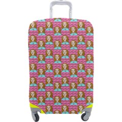 Girl Pink Luggage Cover (Large)