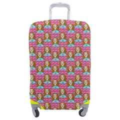 Girl Pink Luggage Cover (medium) by snowwhitegirl