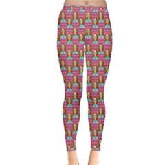 Girl Pink Inside Out Leggings