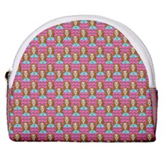 Girl Pink Horseshoe Style Canvas Pouch