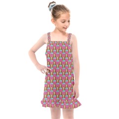 Girl Pink Kids  Overall Dress