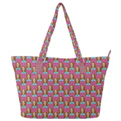 Girl Pink Full Print Shoulder Bag