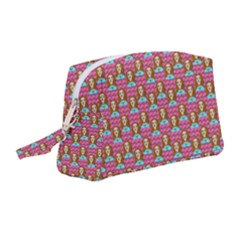Girl Pink Wristlet Pouch Bag (Medium)
