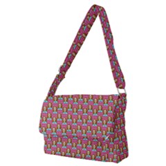 Girl Pink Full Print Messenger Bag (M)