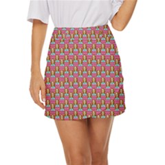 Girl Pink Mini Front Wrap Skirt