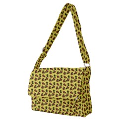 Cute Deer Pattern Yellow Full Print Messenger Bag (m) by snowwhitegirl