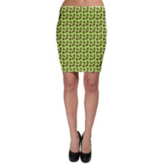 Cute Deer Pattern Green Bodycon Skirt