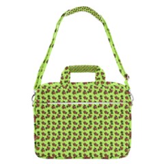 Cute Deer Pattern Green Macbook Pro Shoulder Laptop Bag (large) by snowwhitegirl