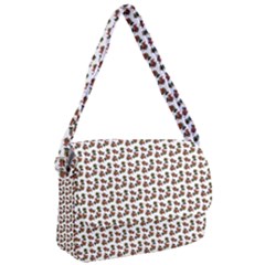 Cute Deer Pattern White Courier Bag by snowwhitegirl