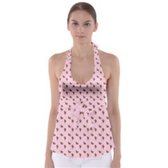 Kawaii Cute Deer Pink Babydoll Tankini Top by snowwhitegirl