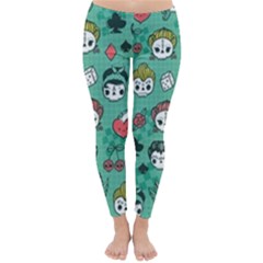  Kawaii Rockabilly Classic Winter Leggings