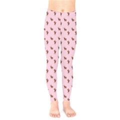 Kawaii Cute Deer Pink Kids  Leggings