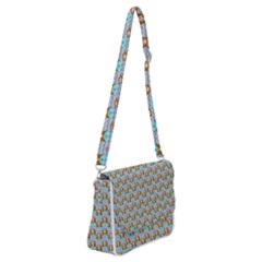 Girl Blue Shoulder Bag With Back Zipper by snowwhitegirl