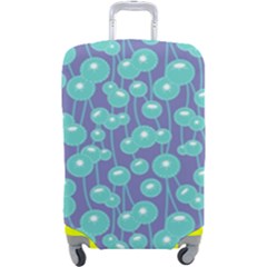 Blue Dandelions  Cute Plants Luggage Cover (large) by SychEva