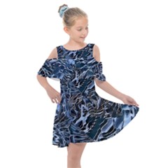 Touchy Kids  Shoulder Cutout Chiffon Dress by MRNStudios